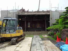 愛西市西光寺本堂の建築方法