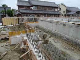 寺院仏閣の建て方・お寺の本堂新築・修復工事写真