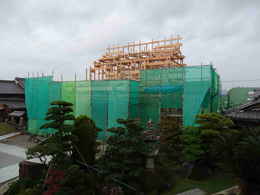 寺院仏閣の建て方・仏教寺院の本堂新築・修復工事写真