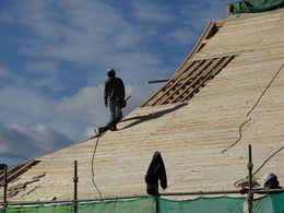 寺院仏閣の建て方・お寺の本堂新築・修復工事写真