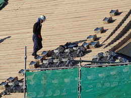 寺院仏閣の建て方・お寺の本堂新築・修復工事写真