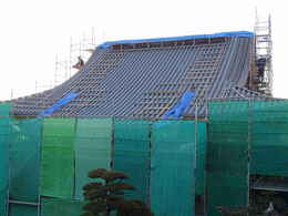 寺院仏閣の建て方・仏教寺院の本堂新築・修復工事写真