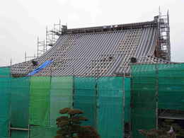 寺院仏閣の建て方・寺院仏閣の本堂新築・修復工事写真