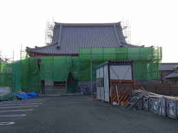 寺院仏閣の建て方・お寺の本堂新築・修復工事写真