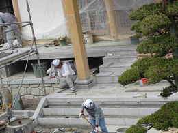 寺院仏閣の建て方・お寺の本堂新築・修復工事写真