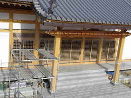 寺院仏閣の建て方・仏教寺院の本堂新築・修復工事写真