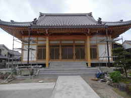 寺院仏閣の建て方・お寺の本堂新築・修復工事写真