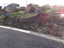 愛西市西光寺の東側大駐車場工事写真・愛西市稲葉町西光寺本堂新築工事写真