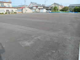 愛西市西光寺の東側大駐車場工事写真・愛西市西光寺本堂新築工事写真