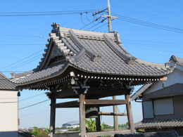 愛西市稲葉町西光寺の本堂・庫裏・鐘楼堂・境内の写真