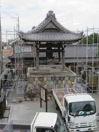 愛知県愛西市稲葉町西光寺鐘楼堂・鐘撞堂新築工事写真
