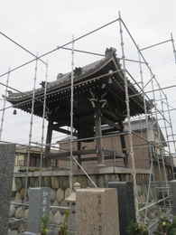愛西市稲葉町西光寺鐘楼堂・鐘撞堂新築工事写真