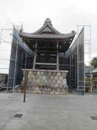 愛西市西光寺鐘楼堂・鐘撞堂の作り方