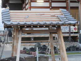 愛西市西光寺鐘楼堂・鐘撞堂の作り方
